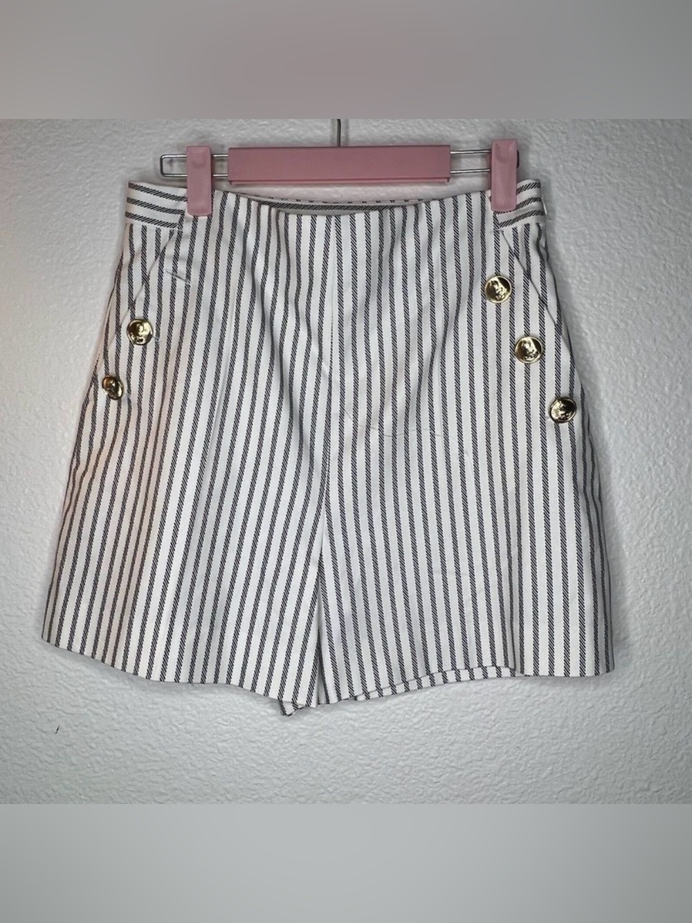 Zara striped dress shorts